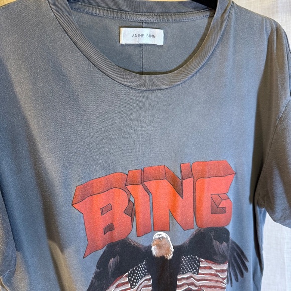 ANINE BING Vintage-Style Eagle Graphic Tee – Size S - Picture 2 of 10